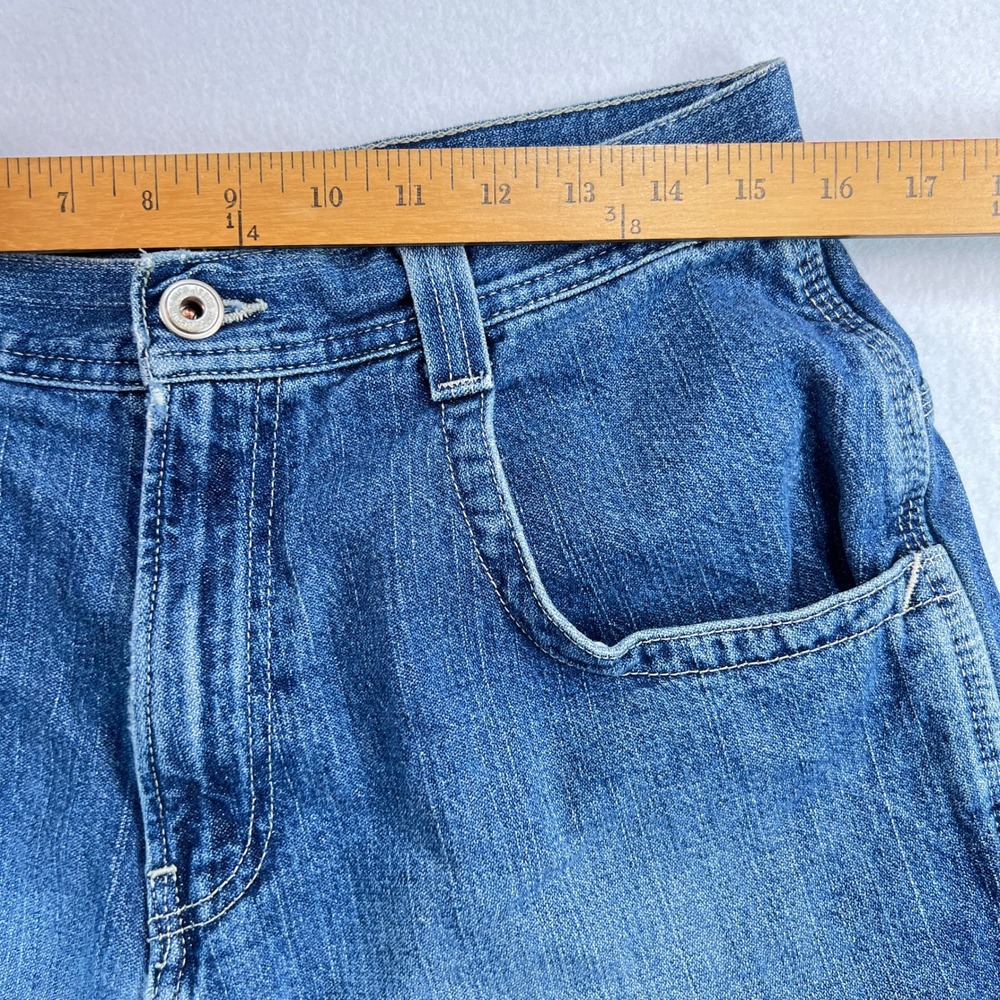 VTG 90s JNCO Jean Carpenter Shorts Mens 32 Crown Blue Skater Wide Leg Baggy Y2K - Picture 6 of 15